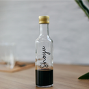 Galheteiro Vidro 250ml c/ Adesivo + Bico Dosador Azeite Vinagre Óleo Pimenta Shoyu Porta Azeite