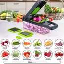 Profissional Multiuso Cozinha Slicer Aço Inox 16 em 1 Fatiador Cortador Ralador De Legumes Verduras Frutas Alimentos