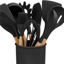 Jogo Completo de Utensílios de Cozinha de Silicone Itens Essenciais para sua Casa KIT C/12