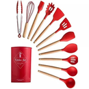 Jogo Completo de Utensílios de Cozinha de Silicone Itens Essenciais para sua Casa KIT C/12