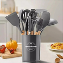 Jogo Completo de Utensílios de Cozinha de Silicone Itens Essenciais para sua Casa KIT C/12
